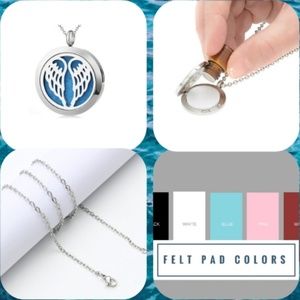 Angel Wings Aroma Essential Oil Necklace